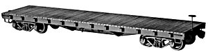 Tichy Train Group 4021 40' 50-Ton AC&F Flatcar - Kit -- Undecorated, HO Scale