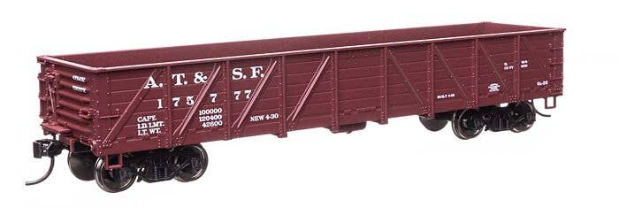 Walthers Mainline HO 910-56106 40' 50-Ton Drop Bottom Gondola, Atchison Topeka & Santa Fe
