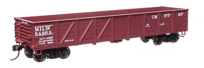 Walthers Mainline HO 910-56112 40' 50-Ton Drop Bottom Gondola, Milwaukee Road