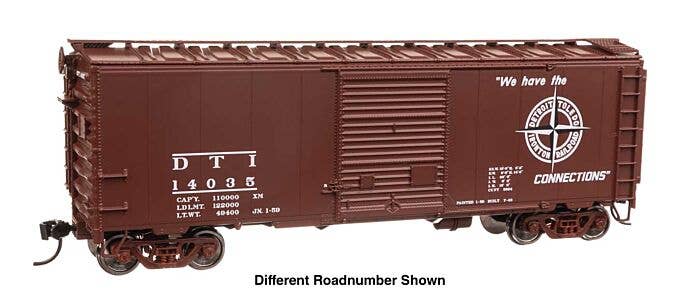 Walthers Mainline HO 45211 40' ACF Welded Boxcar with 8' Youngstown Door, Detroit Toledo & Ironton