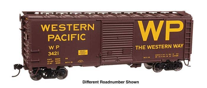 PREORDER Walthers Mainline HO 45225 40' ACF Welded Boxcar with 8' Youngstown Door, Western Pacific