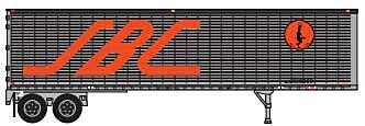 Trainworx N 4027902 40' Corrugated Van Trailer, Assembled, Ferrocarril Sonora-Baja California S-BC