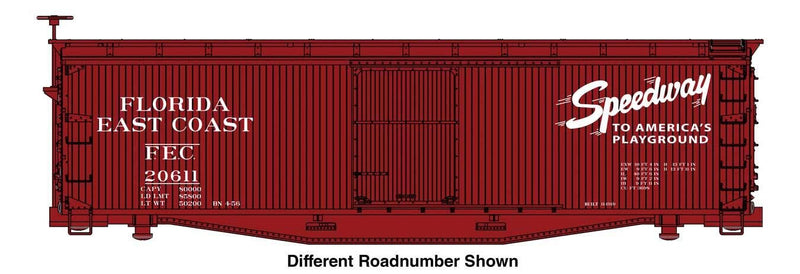 PREORDER Walthers Mainline HO 910-40180 40' Double Sheathed Wood Boxcar, Florida East Coast