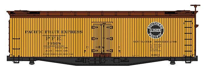 PREORDER Walthers Mainline HO 41228 40' Early Reefer, Ready To Run, PACIFIC FRUIT EXPRESS-SP/UP