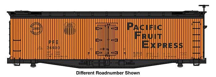 PREORDER Walthers Mainline HO 41233 40' Early Reefer, Ready To Run, PACIFIC FRUIT EXPRESS-SP/UP