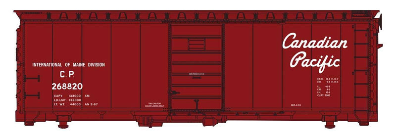PREORDER Walthers Mainline HO 910-45501 40' PS-1 Boxcar, Canadian Pacific