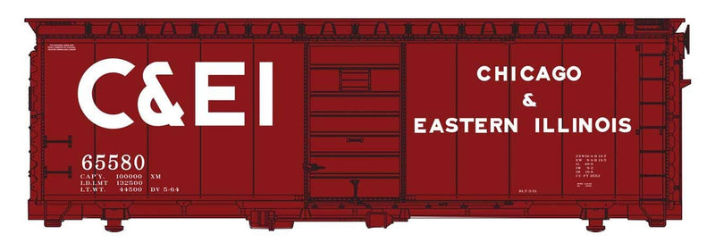 PREORDER Walthers Mainline HO 910-45505 40' PS-1 Boxcar, Chicago & Eastern Illinois