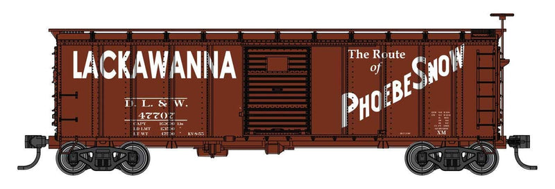 PREORDER Walthers Mainline HO 910-41051 40' Steel Boxcar with Murphy Ends, Delaware Lackawanna & Western