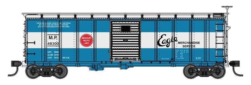 PREORDER Walthers Mainline HO 910-41054 40' Steel Boxcar with Murphy Ends, Missouri Pacific