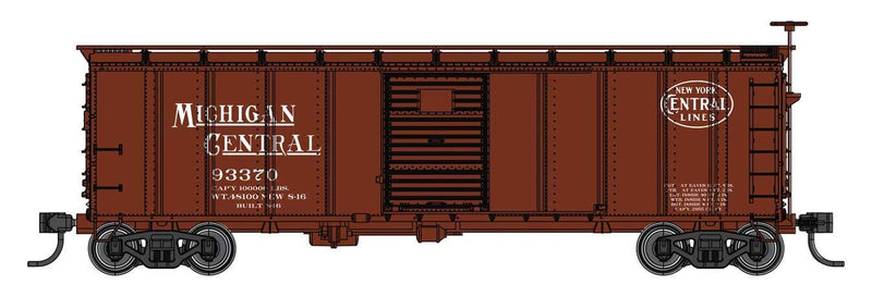 PREORDER Walthers Mainline HO 910-41057 40' Steel Boxcar with Murphy Ends, New York Central Michigan Central