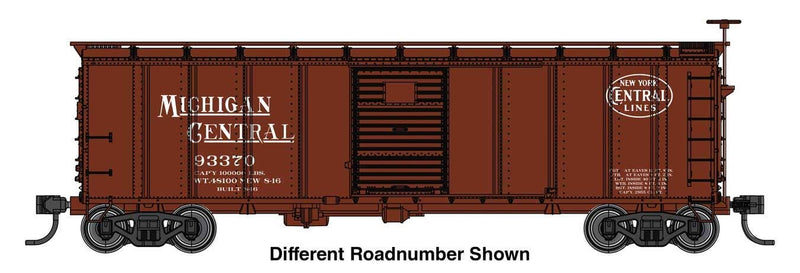 PREORDER Walthers Mainline HO 910-41058 40' Steel Boxcar with Murphy Ends, New York Central Michigan Central