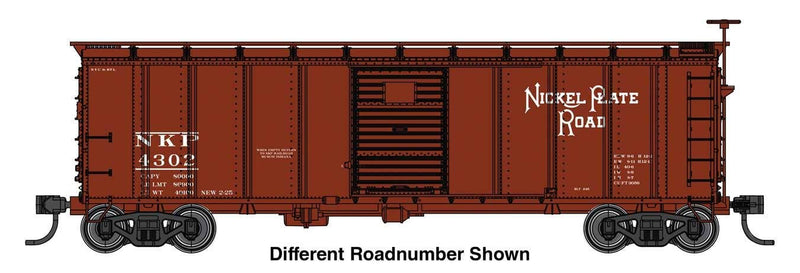 PREORDER Walthers Mainline HO 910-41062 40' Steel Boxcar with Murphy Ends, Nickel Plate Road