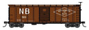 PREORDER Walthers Mainline HO 910-41063 40' Steel Boxcar with Murphy Ends, Northampton & Bath