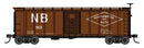 Walthers Mainline HO 910-41063 40' Steel Boxcar with Murphy Ends, Northampton & Bath