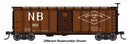Walthers Mainline HO 910-41064 40' Steel Boxcar with Murphy Ends, Northampton & Bath