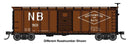 PREORDER Walthers Mainline HO 910-41065 40' Steel Boxcar with Murphy Ends, Northampton & Bath