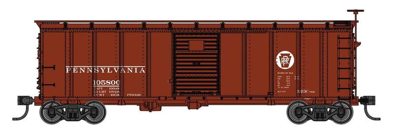 PREORDER Walthers Mainline HO 910-41066 40' Steel Boxcar with Murphy Ends, Pennsylvania