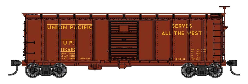 PREORDER Walthers Mainline HO 910-41072 40' Steel Boxcar with Murphy Ends, Union Pacific