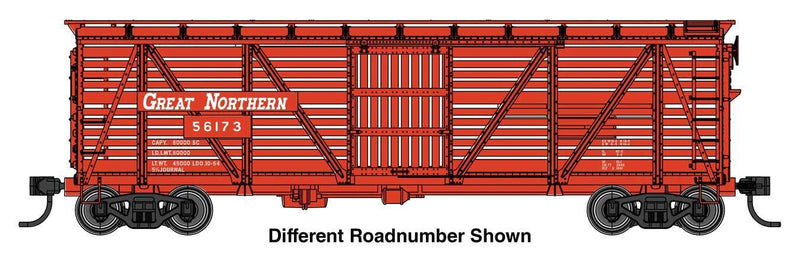 PREORDER Walthers Mainline HO 910-41515 40' Wood Stock Car with Dreadnaught Ends, Great Northern