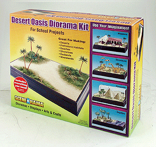 Woodland Scenics HO SP4112 Scene-A-Rama Diorama Kits Desert Oasis