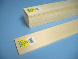 Midwest Products 4105 Basswood Sheets, 3/16" x 1" x 24" (10-Pack)