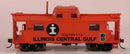 PREORDER Bowser HO 42506 PRR Class N8 Steel Center-Cupola Cabin Car (Caboose), Illinois Central Gulf 199116 (orange, black, white)