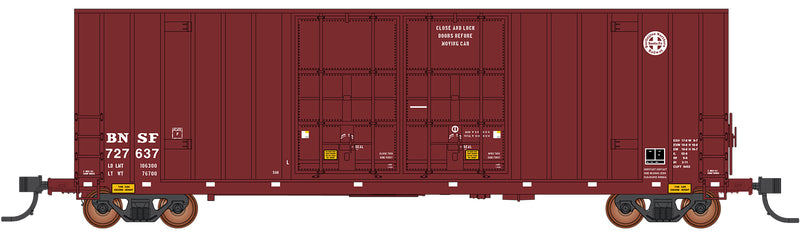 PREORDER Intermountain N 6131002-01 Gunderson 50' Hi-Cube Double-Plug-Door Boxcar Modern Ends, Burlington Northern Santa Fe