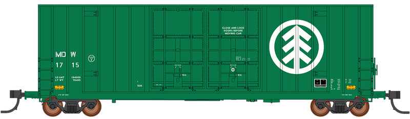 PREORDER Intermountain N 6131003-05 Gunderson 50' Hi-Cube Double-Plug-Door Boxcar Modern Ends, Minnesota Dakota & Western