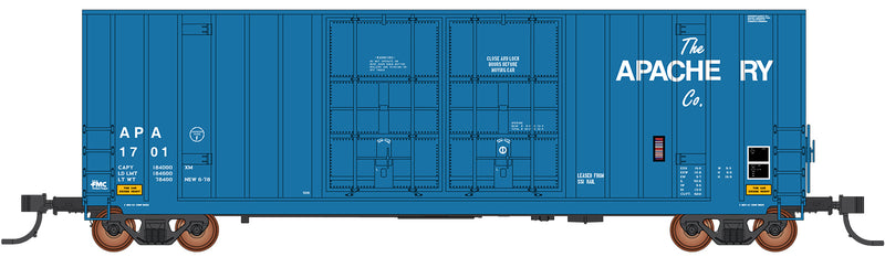 PREORDER Intermountain N 6131005-04 Gunderson 50' Hi-Cube Double-Plug-Door Boxcar Modern Ends, Apache Railway