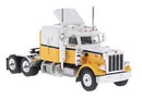Brekina HO 85717 1973 Peterbilt 359 Sleeper-Cab Tractor, Assembled, Yellow, White