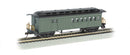 Bachmann Trains HO 13505 1860, 1880 Wood Combine, Silver Series, Painted, Unlettered (green)