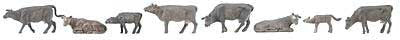Faller HO 151905 Gray Mountain Cows (8-pack)