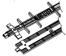 Details West 183 Underframe 50' "Evans 20" Cushion with Brake Set