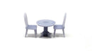 All Scale Miniatures HO 8701017 Classic Dining Set, 1 Table, 4 Chairs (unpainted)