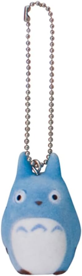 Sekiguchi Flocked Key Chain - Blue Totoro "My Neighbor Totoro"