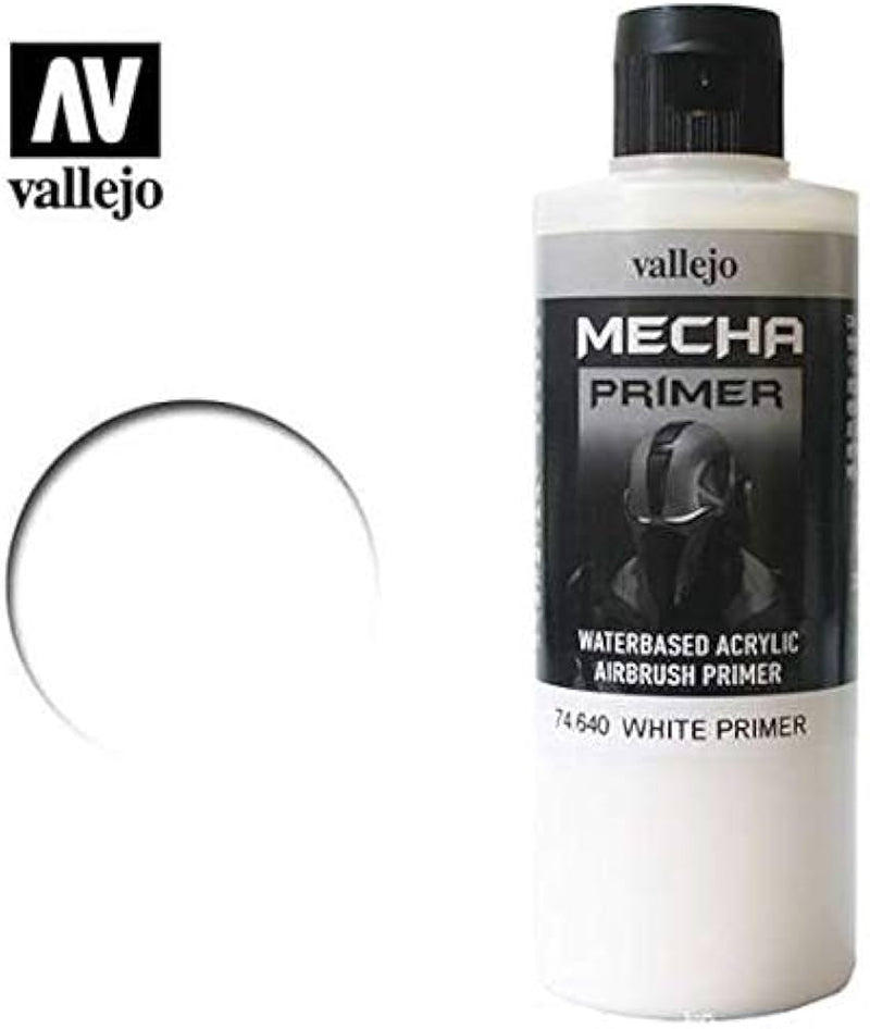 Vallejo Acrylic Paints 74640 Mecha Primer Paint, White