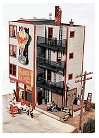 JL Innovative Design 421 Picorellis Ice Cream Parlor, HO Scale