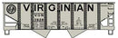 Accurail HO 81751 USRA 55-Ton 2-Bay Open Hopper Kit, Virginian (class BL-4, gray, black, Billboard Lettering)