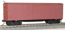 Accurail HO 1400 36' Double-Sheathed Wood Boxcar with Steel Roof, Ends, Straight Underframe, Ki, Undecorated