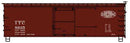 Accurail HO 1811 36' Double-Sheathed Wood Boxcar, Steel Roof, Wood Ends Kit, Illinois Terminal