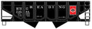 Accurail HO 2821 55-Ton Panel-Side 2-Bay Hopper Kit, Reading 20094 Black