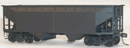 Accurail HO 7700 50-Ton Offset-Side 2-Bay Hopper Kit, Undecorated