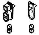 Details West HO HS-100 Headlight Sets, SP, Mars Lights, Pre-1958 Hood Units, Single End (6)