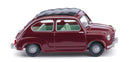 PREORDER Wiking 9908 HO Fiat 600 red