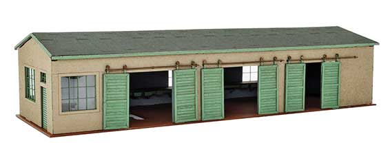 PREORDER Vollmer N 47557 Auto Workshop/Garage, Polyplate Plastic Kit, 4-13/16 x 1-5/8 x 1-1/8" 12.3 x 4.2 x 2.8cm