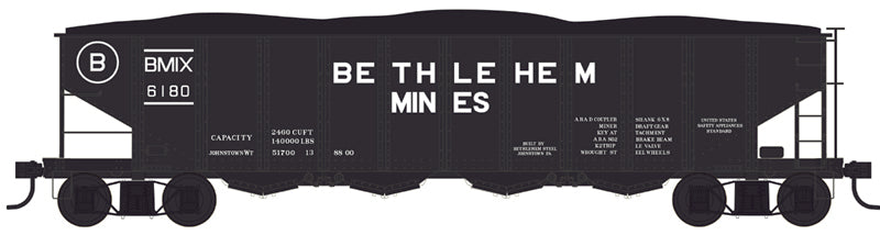 Bowser HO 43002 Executive Line 4-Bay Clamshell Hopper, Bethlehem Mines