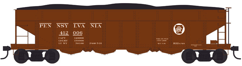 Bowser HO 43049 Executive Line H22a Clamshell Hopper, Pennsylvania Railroad