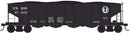 Bowser HO 43063 Executive Line 4-Bay Clamshell Hopper, Union Railroad