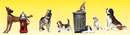 Woodland Scenics N A2140 Dogs & Cats, Scenic Accents (12)