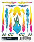Woodland Scenics P4010 PineCar Dry Transfer Decals, Cool Blaze